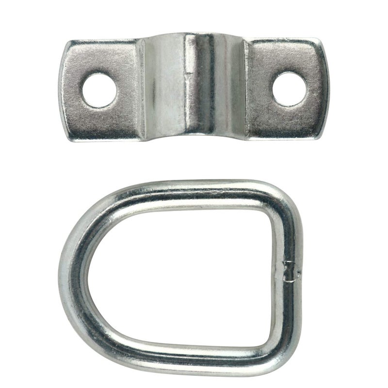 DasMarine D-Ring Tie Downs, 1/4" D-Ring Anchor Lashing Rings for Trailers & More - 1200 lb Capacity Each (24) - Image 3